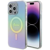 deklas iphone 15 pro guess - Guess "GUHMP15LHITSQ IML Iridescent MagSafe iPhone 15 Pro" Turquoise - 1 nuotrauka