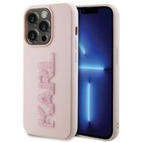 Karl Lagerfeld "KLHCP15L3DMBKCP 3D Rubber Glitter Logo iPhone 15 Pro" Pink
