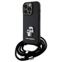 Karl Lagerfeld "KLHCP15LSAKCPSK Crossbody Karl & Choupette iPhone 15 Pro" Black