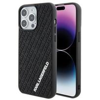 Karl Lagerfeld "KLHCP15X3DMKRLK 3D Rubber Multi Logo iPhone 15 Pro Max" Black
