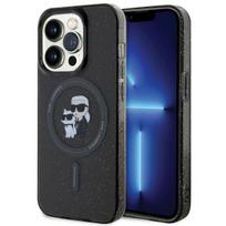 telefono deklas karl lagerfeld - Karl Lagerfeld "KLHMP15LHGKCNOK Karl & Choupette Glitter MagSafe iPhone 15 Pro" Black - 1 nuotrauka