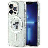 apple iphone 15 magsafe - Karl Lagerfeld "KLHMP15LHGKCNOT Karl & Choupette Glitter MagSafe iPhone 15 Pro" - 1 nuotrauka