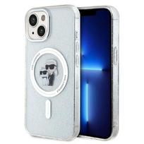 Karl Lagerfeld "KLHMP15SHGKCNOT Karl & Choupette Glitter MagSafe iPhone 15" Clear