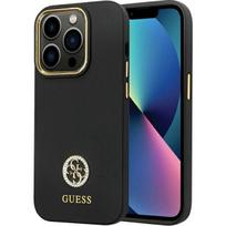 Guess "Hardcase Silicone Logo Strass 4G iPhone 13 Max 6.7" Black