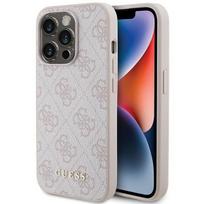 Guess "GUHCP15LG4GFPI 4G Metal Gold Logo iPhone 15 Pro" Pink