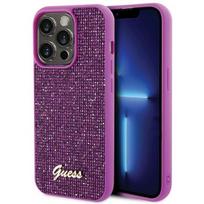 deklas iphone 15 pro guess - Guess "GUHCP15LPMSDGSF Disco Metal Script iPhone 15 Pro" Fuchsia - 1 nuotrauka