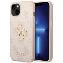 Guess "GUHCP15S4GMGPI 4G Metal Gold Logo iPhone 15" Pink