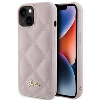 Guess "GUHCP15SPSQSQSP Quilted Metal Logo iPhone 15" Pink