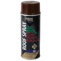 Aerozoliniai dažai stogo dangai INRAL ROOF SPRAY, šokoladinė (RAL8017), 400ml