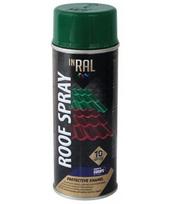 Aerozoliniai dažai stogo dangai INRAL ROOF SPRAY, samaninė (RAL6005), 400ml