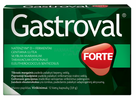 kapsules - Gastroval Forte N12 - 1 nuotrauka