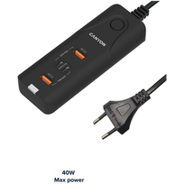 dc dc charger - CANYON H-10, Wall charger. CNE-CHA10B Input: 100-240V~50/60Hz 1.0A Max Output1/Output2: DC USB - 4 nuotrauka