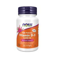 vitaminas d 2000 -  NOW Vitaminas D-3 2000 TV 240 Kapsulių - 1 nuotrauka