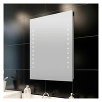 vonios veidrodis 60 x 60 - Veidrodis VLX Bathroom Vertical Shine, su apšvietimu, kabinamas, 60 cm x 80 cm - 1 nuotrauka