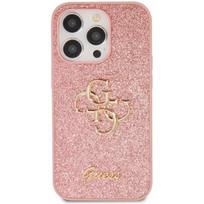 Guess "Glitter 4G Metal Logo Case iPhone 15 Pro" Pink