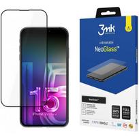 ekrano apple - 3MK "NeoGlass screen protector iPhone 15 Plus" Black - 1 nuotrauka