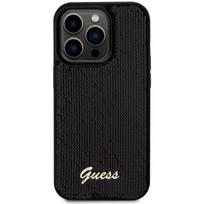 Guess "Sequin Script Logo Case iPhone 14 Pro Max" Black