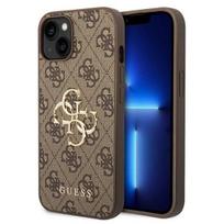 Guess "4G Big Metal Logo iPhone 15" Brown