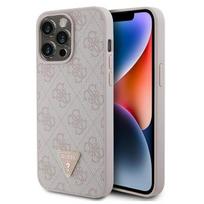Guess "Leather 4G Diamond Triangle iPhone 15 Pro Max" Pink