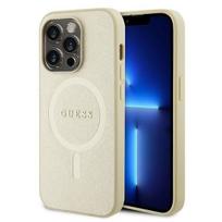 Guess "Saffiano MagSafe iPhone 15 Pro" Gold