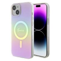 iphone 15 plus magsafe deklas - Guess "IML Iridescent MagSafe iPhone 15 Plus" Pink - 1 nuotrauka