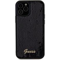 Guess "Sequin Script Logo Case iPhone 12/ 12 Pro" Black