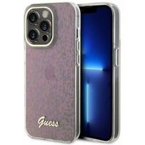 deklas iphone 15 pro guess - Guess "IML Faceted Mirror Disco Iridescent iPhone 15 Pro" Pink - 1 nuotrauka