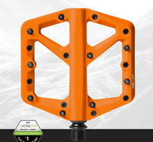 Pedalai Crankbrothers STAMP 1 Large oranžiniai