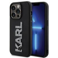Karl Lagerfeld "KLHCP15X3DMBKCK 3D Rubber Glitter Logo iPhone 15 Pro Max" Black