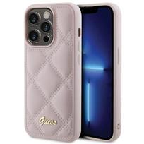Guess "GUHCP15XPSQSQSP Quilted Metal Logo iPhone 15 Pro Max" Pink