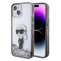 Karl Lagerfeld "KLHCP15SLKKNSK Hardcase Liquid Glitter Ikonik iPhone 15"