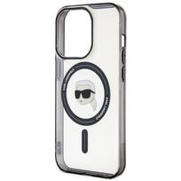 iphone 15 plus magsafe deklas - Karl Lagerfeld "KLHMP15MHKHNOTK Hardcase IML Karl`s Head MagSafe iPhone 15 Plus" - 1 nuotrauka