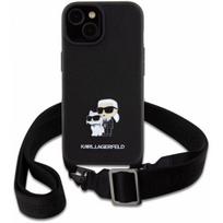 Karl Lagerfeld "KLHCP15SSAKCPBK Saffiano Crossbody Karl&Choupette iPhone 15"