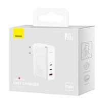 usb c charger - Baseus GaN5 Pro 140W (CCGP100202) Baltas - 5 nuotrauka