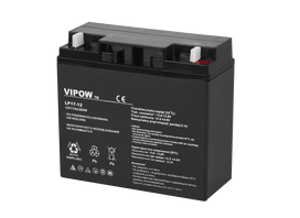 12v 17ah - Švino akumuliatorius VIPOW 12V 17Ah - 2 nuotrauka