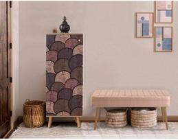 Prieškambario baldų komplektas Kalune Design Vegas 939 - 0900, vidaus, smėlio/įvairių spalvų/sonoma ąžuolo