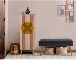 Prieškambario baldų komplektas Kalune Design Vegas Sonomo 907 - 1053, vidaus, antracito/sonoma ąžuolo
