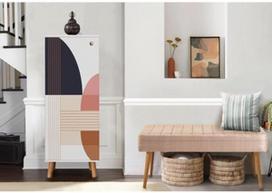 Prieškambario baldų komplektas Kalune Design Vegas White 954 - 0900, vidaus, baltas/šviesiai ruda