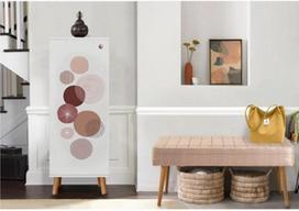 Prieškambario baldų komplektas Kalune Design Vegas White 940 - 0900, vidaus, baltas/smėlio