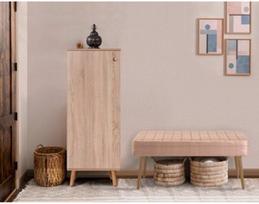 Prieškambario baldų komplektas Kalune Design Vegas Sonomo 200 - 0900, vidaus, sonoma ąžuolo