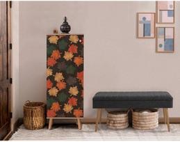 Prieškambario baldų komplektas Kalune Design Vegas Sonomo 927 - 1053, vidaus, rudas/antracito