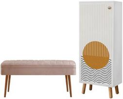 Prieškambario baldų komplektas Kalune Design Vegas White 949 - 0900, vidaus, baltas
