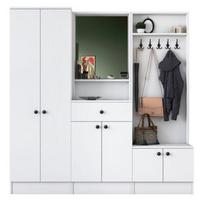 Prieškambario baldų komplektas Kalune Design M2 - 1558, vidaus, baltas