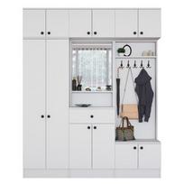 Prieškambario baldų komplektas Kalune Design EA108 - 2570, vidaus, baltas