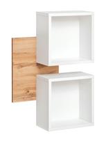 Prieškambario baldų komplektas ASM Easy 04, baltas/rudas