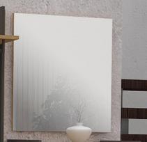 Prieškambario veidrodis Forte Flash 80 cm, ruda