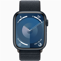 appl watch series 9 - Apple Watch Series 9 45mm Midnight Aluminium/ Midnight Sport Loop - 2 nuotrauka