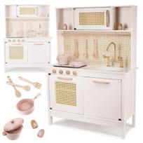 medine vaikiska virtuve - Vaikiška virtuvėlė Wooden Kitchen Retro IKONKX6284 - 1 nuotrauka
