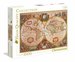 clementoni puzzle 1000 - Clementoni High Quality Old Map 1000 d. - 1 nuotrauka