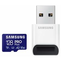 v30 128gb samsung - Samsung microSDXC 128GB U3 MB-MD128SB/ WW + USB adapter - 1 nuotrauka